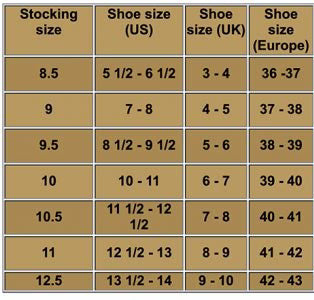 taille tableau-Bas_nylon_vintage - pour porte-jarretelles